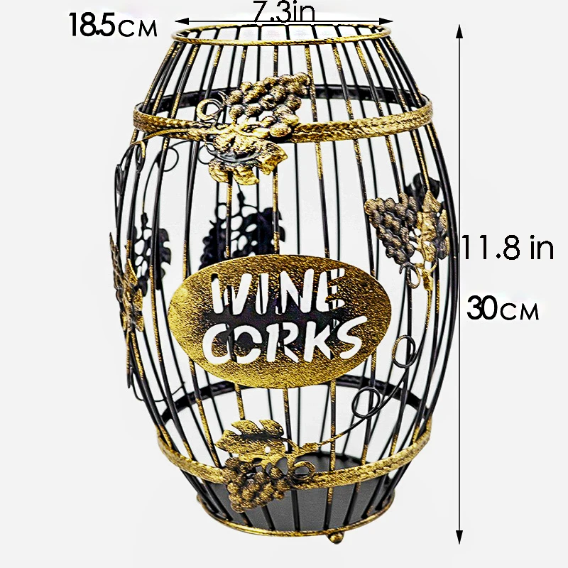 

Ручная кованая железная стойка для пробок для вина