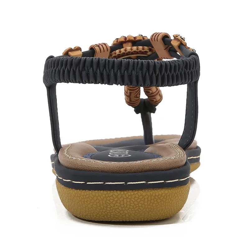 Flat sandals woman 2023 summer beach shoes female ethnic bohemia women sandals Flip Flops