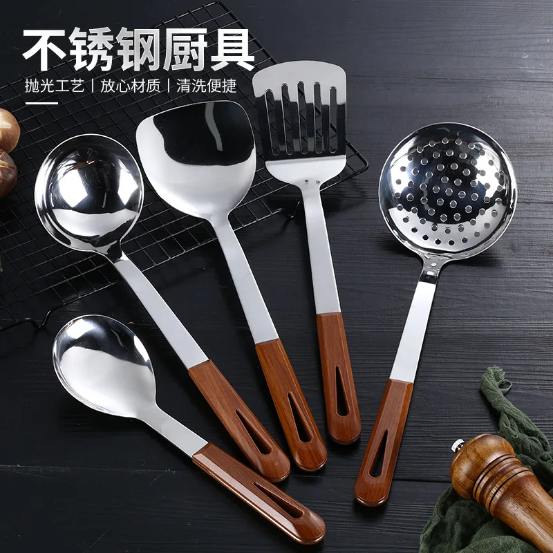 Набор кухонной утвари из нержавеющей стали 201 шпатель ложка для супа полный набор
