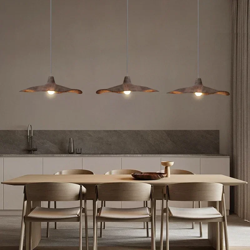 Винтажные светодиодные подвесные светильники Wabi Sabi E27 люстра в стиле лофт для