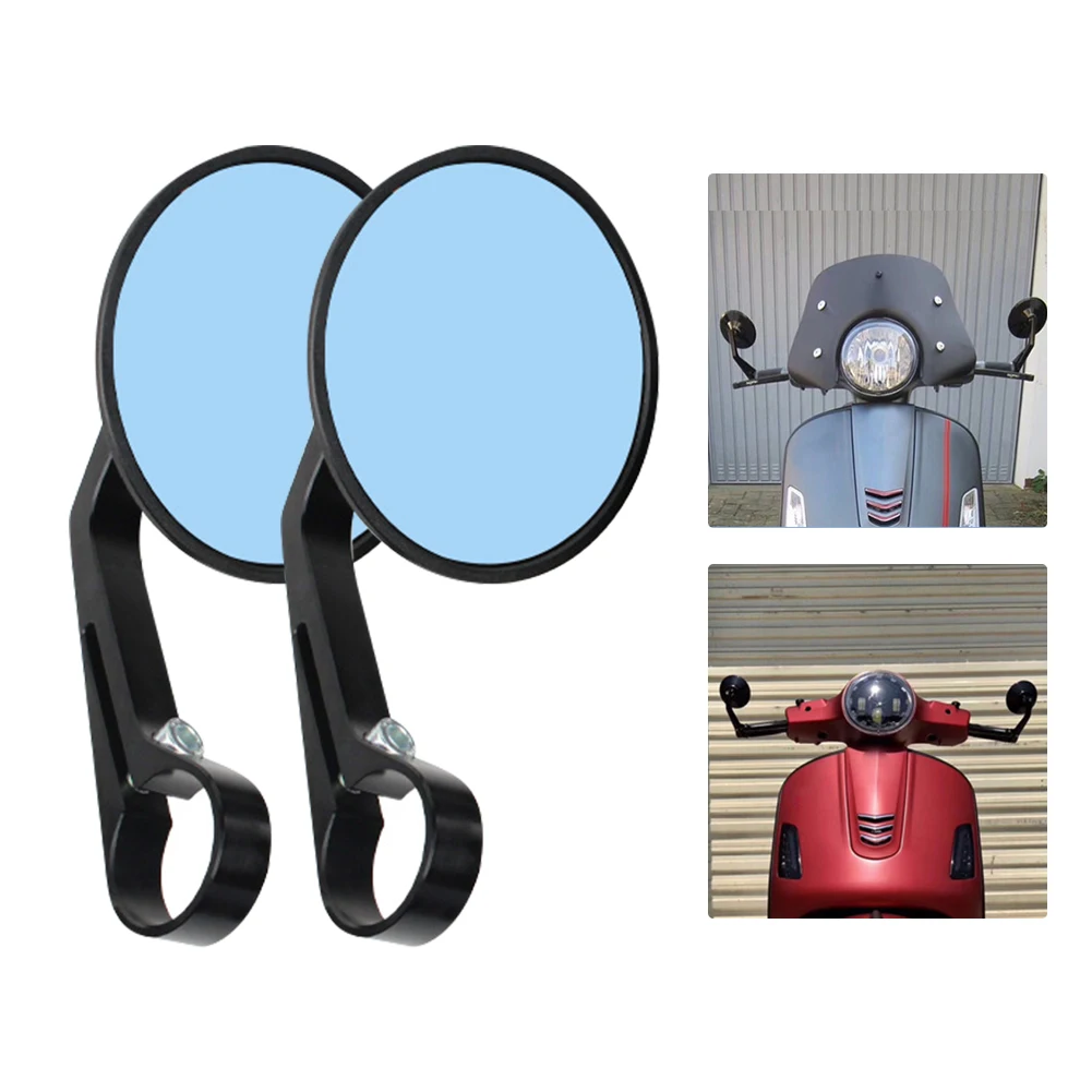 

Боковое зеркало заднего вида для мотоцикла, 1 пара, регулируемый угол, универсальное, круглое, практичное