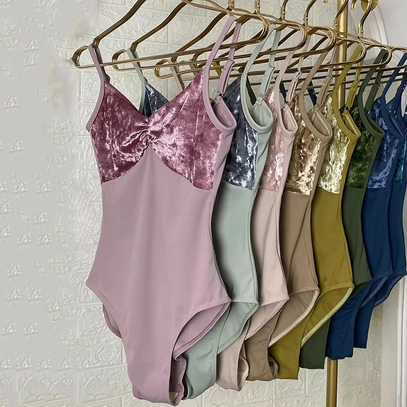 

Женский бархатный Купальник для балета, без рукавов, модель JL5159