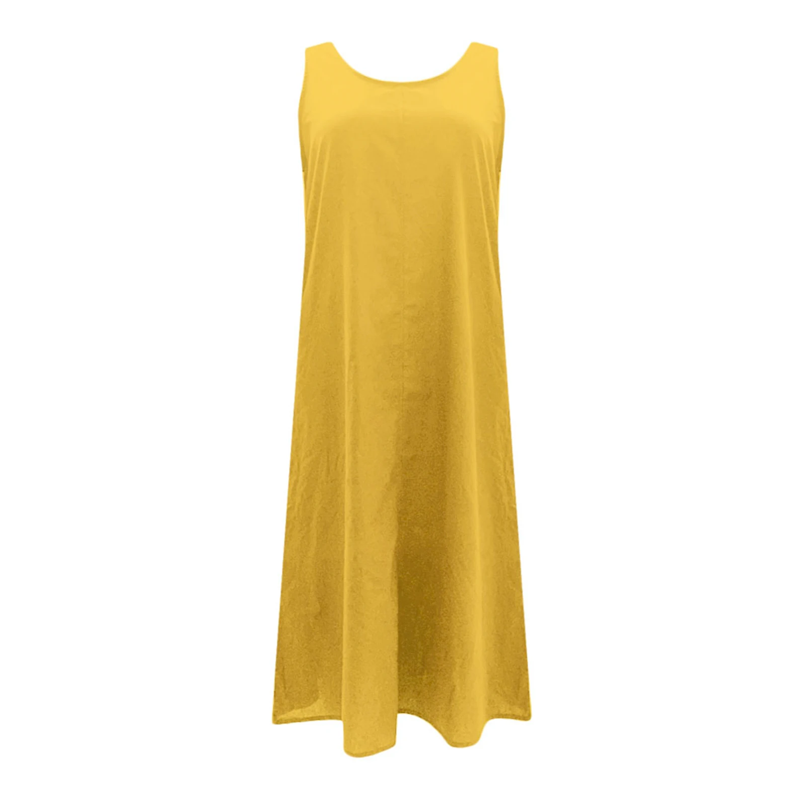 Summer Cotton Linen Dress Women Maxi Dress Round Neck Long Tanks Loose Dress Bohemian Plus Size Beach Boho Dress Vestidos 2023 4 Summer Cotton Linen Dress Women Maxi Dress Round Neck Long Tanks Loose Dress Bohemian Plus Size Beach Boho Dress Vestidos 2023 4