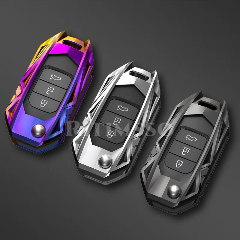 

Складной чехол для автомобильного ключа из сплава, чехол-брелок для Honda Civic HRV CRV XRV