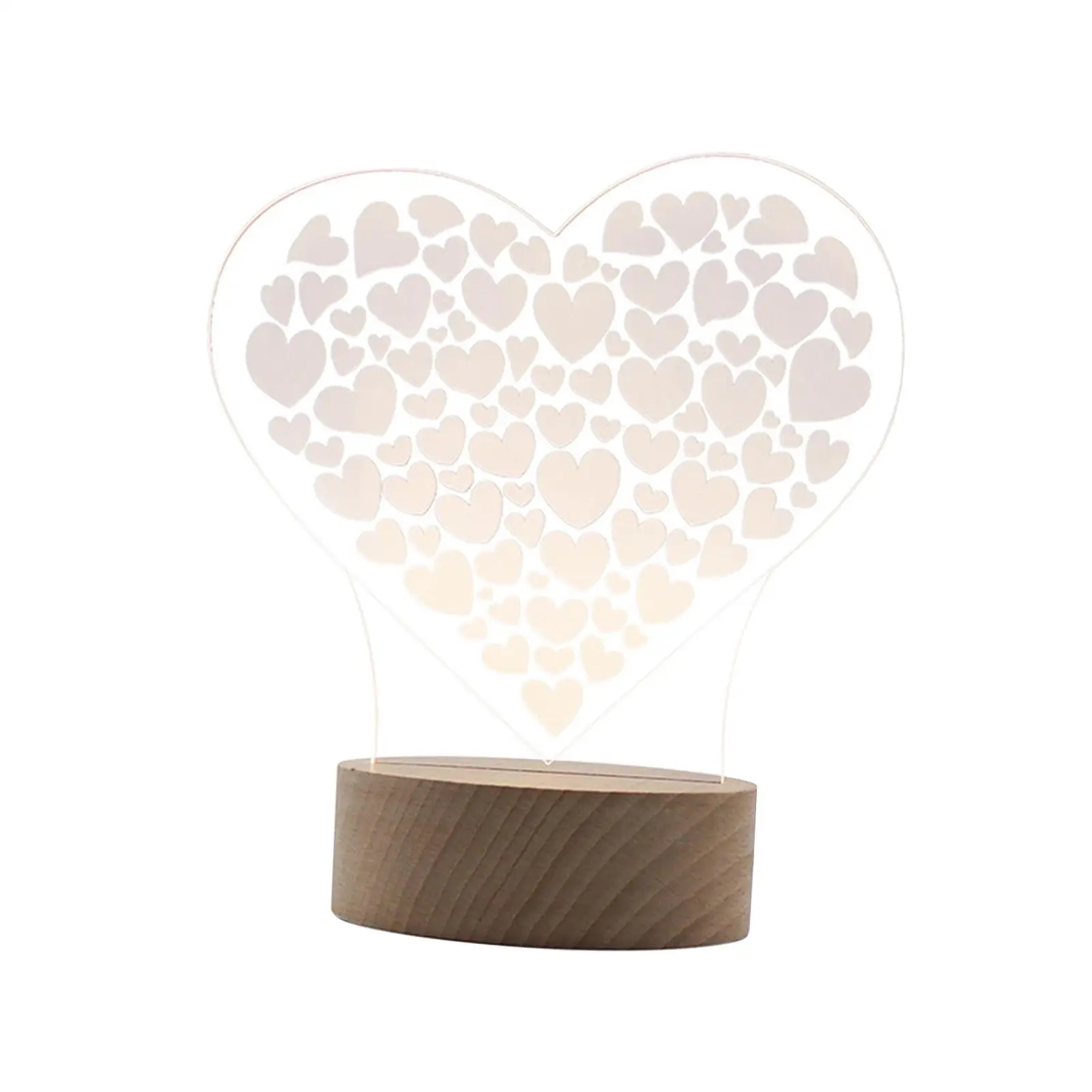 

3D Love Table Lamp Bedside Lamps Decorative for Living Room, Office Desk