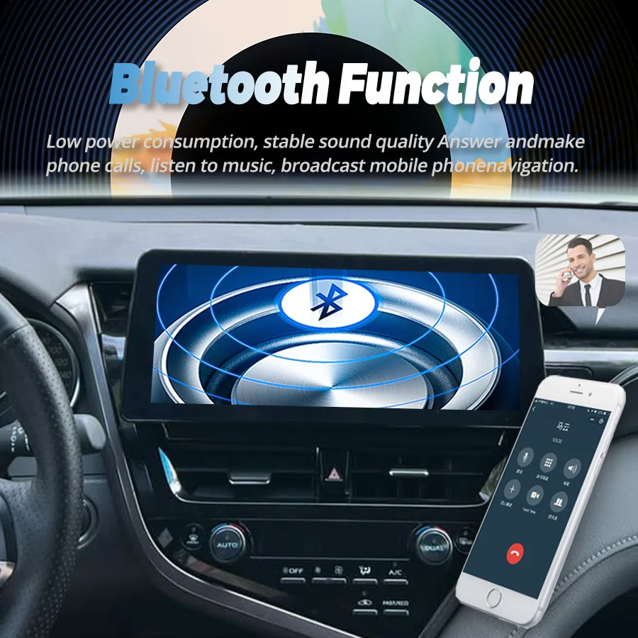 12 3-дюймовый радиоприемник с экраном Android 14 для Toyota Camry 2022 2021 мультимедийный