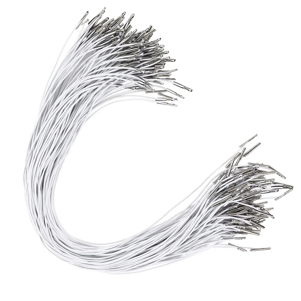 

50 Pcs Elastic Cord Stretch Band Ends Mask Crafts Supplies Making Ropes Hard Hat Lanyard Clothes Ring Home Barbed Cords