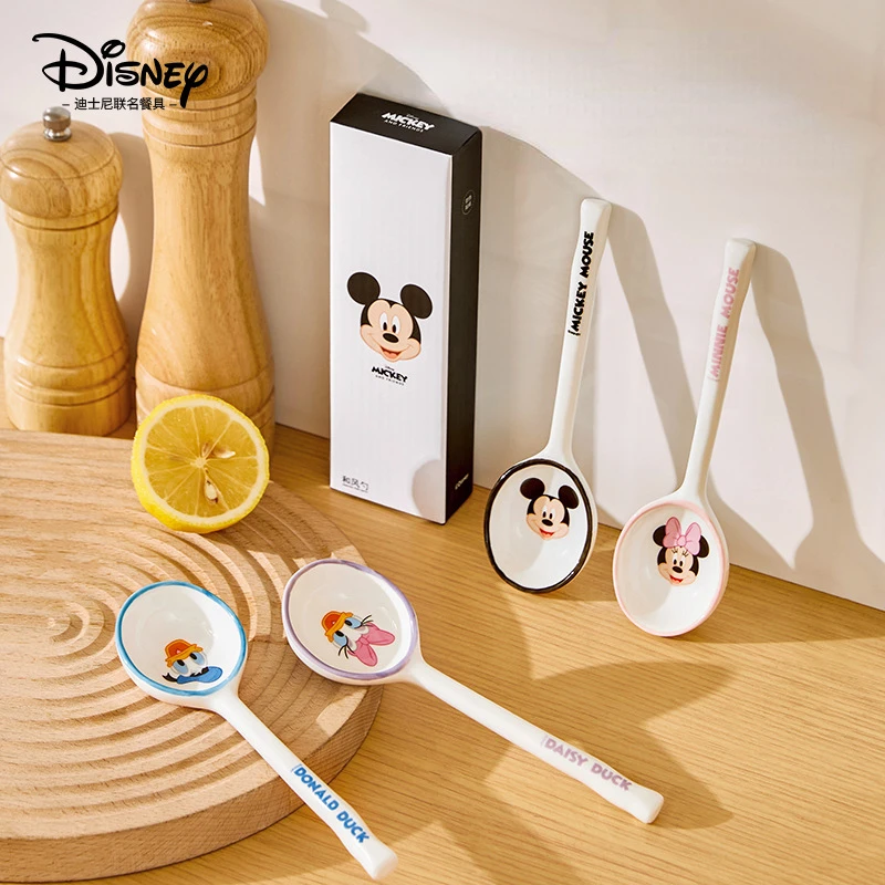 Новая высококлассная керамическая ложка для супа Disney милая риса мультяшная с
