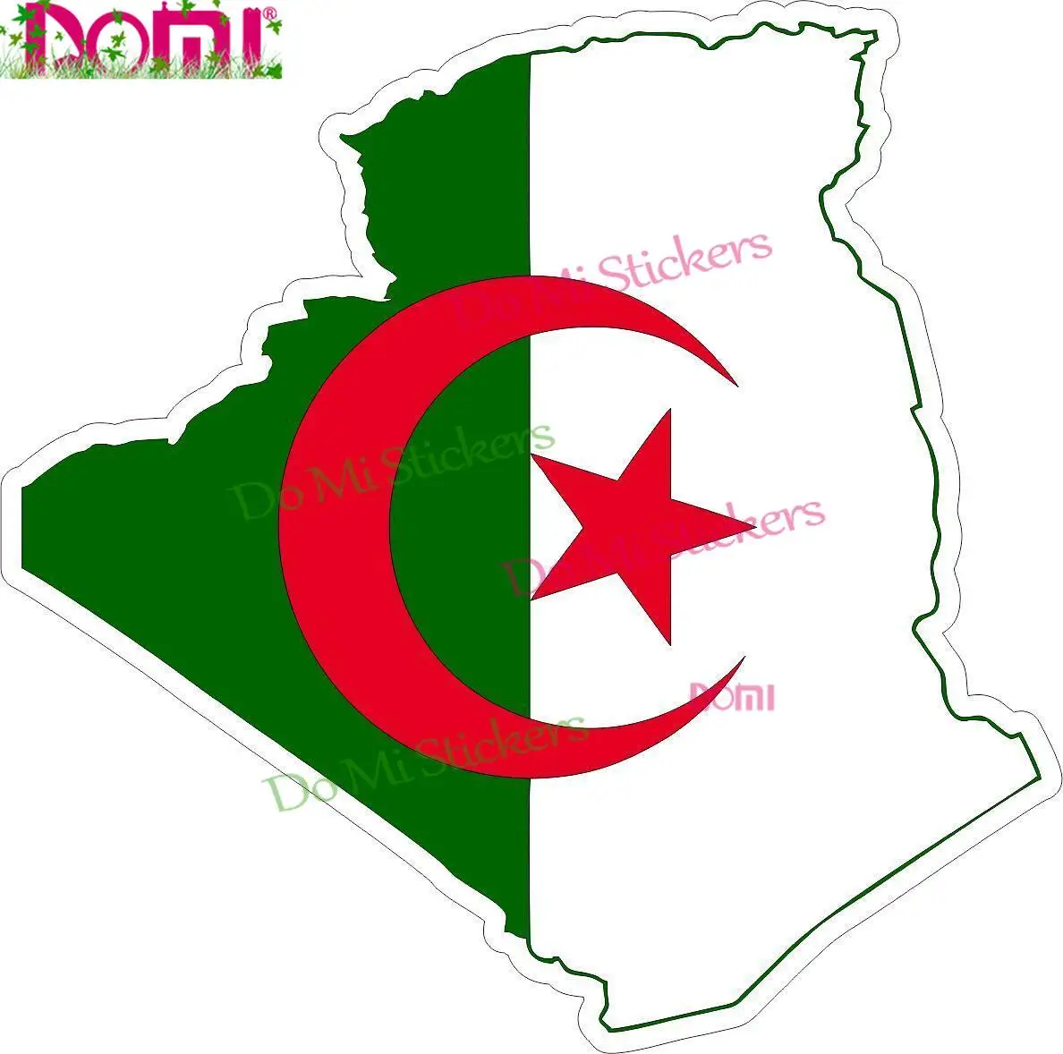 Macbbook Алжир креативная наклейка автомобиль мотоцикл карта флаг ветровое стекло