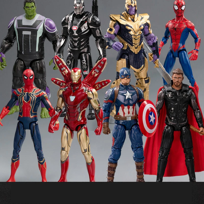 

Marvel Мстители, Человек-паук, Железный человек, Стив Роджерс, фигурка, модель, подвижные фигурки, настольные украшения, детский подарок на день...