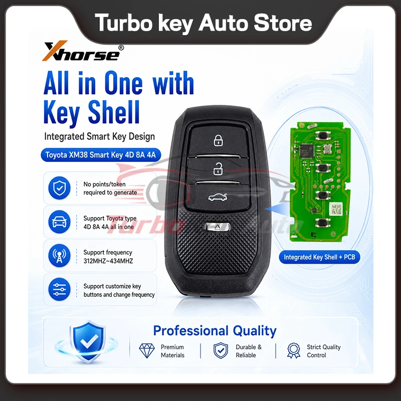 Фото Умный ключ Xhorse XSTO01EN XSTO03EN XSTO20EN XM38 4D 8A 4A All-in-One с корпусом ключа и инструментом Key Tool Max Pro VVDI2 №2