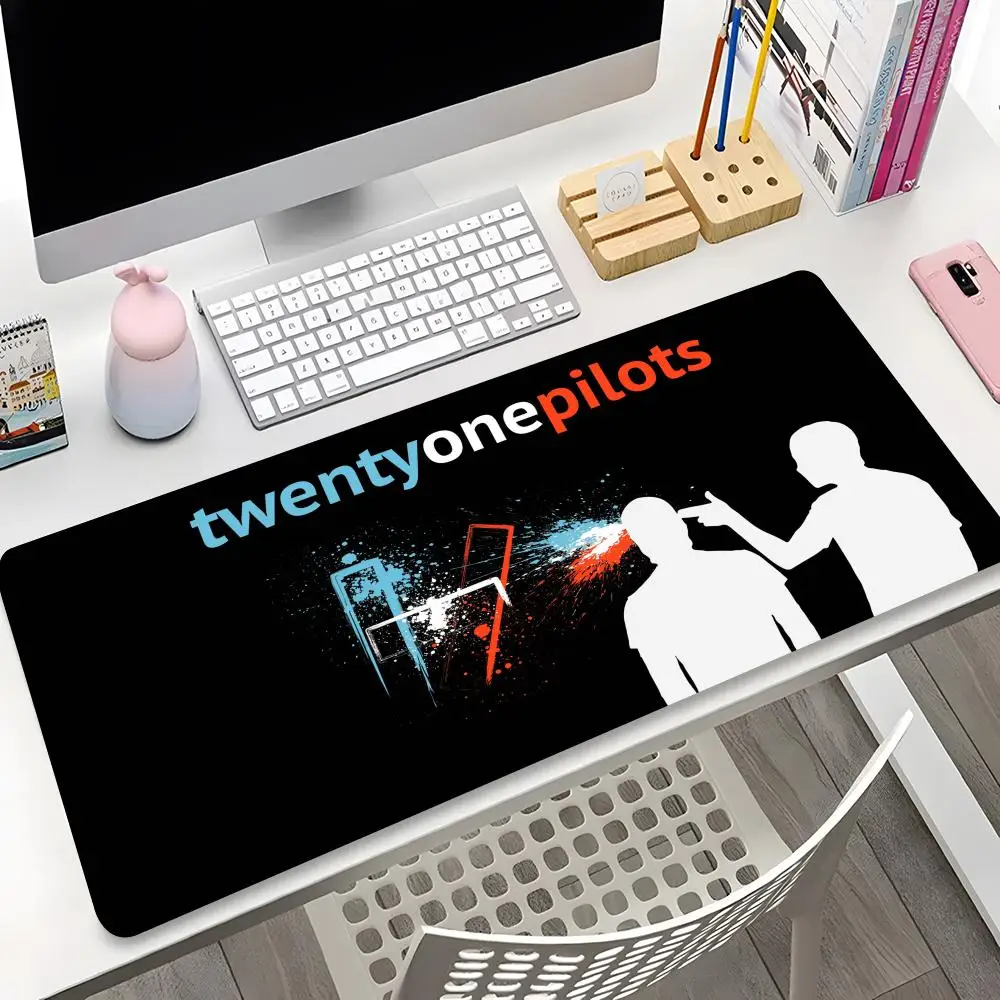 Коврик для мыши T-Twenty One Pilots с HD-печатью большой 90x40 см Офисная компьютерная