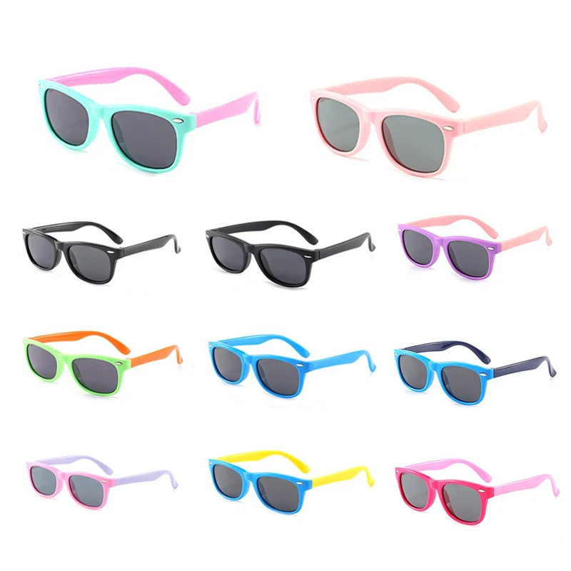 

Durable Memory Silicone Glasses Fashion Anti-ultraviolet Eyewear Teenager Glasses 1/2/3/4/5/67 Years Old Children's Sunglasses