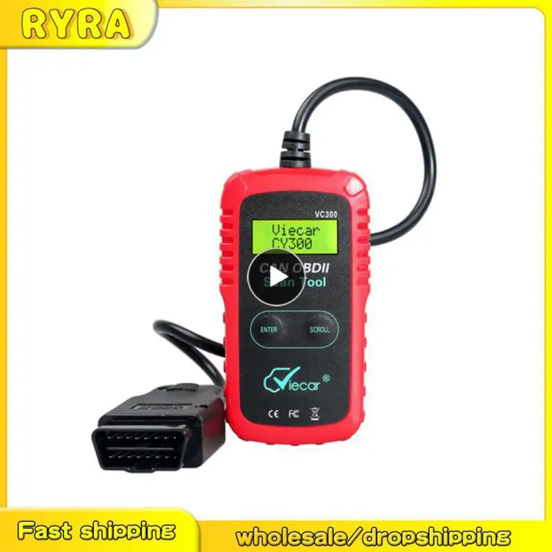 

VC300 Full OBD2 Scanner Engine Code Reader Car Diagnostic Tool Hand Held Automobile Fault Detector With Screen