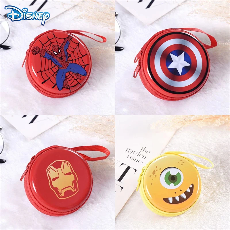 

Disney Spiderman Coin Purse Iron Man Captain America PVC Mini Wallet Small Bags Anime Hero Zipper Coin Bag Toys Gifts For Child
