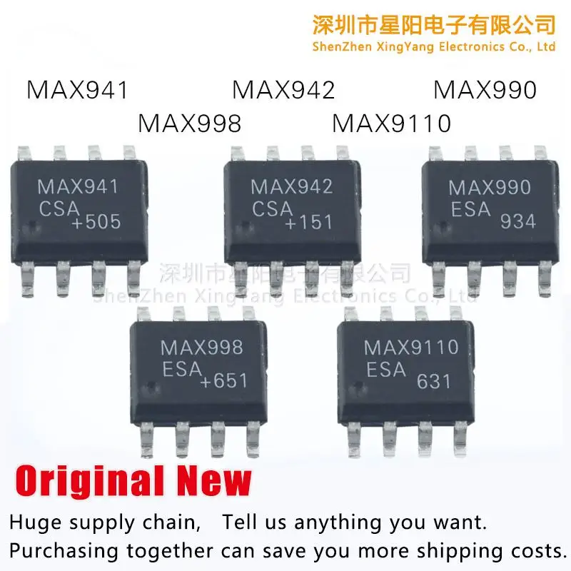 

Новый оригинальный MAX990ESA MAX941CSA MAX9110ESA MAX998ESA MAX942CSA