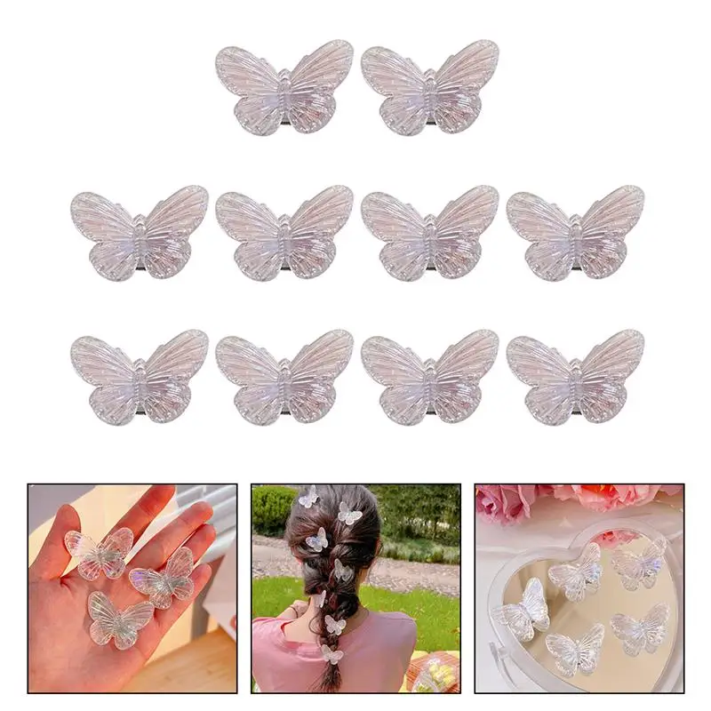 

10Pcs Small Butterflies Hair Clips Hair Accessories for Women Girls and Kids