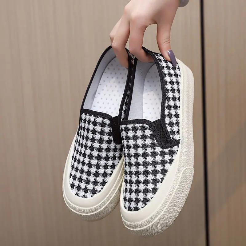 

Canvas Student Shoes Women's Single Slip on Shoes Canvas Shoes Casual Shoes Comfortable Flat Shoes Zapatillas De Mujer Hombre