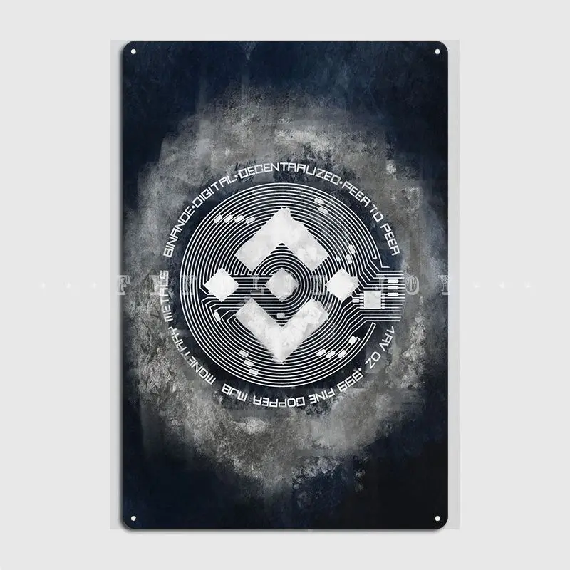 

Металлический знак Binance, Настенный декор, Фотофон, кухня, забавный жестяной знак, плакат
