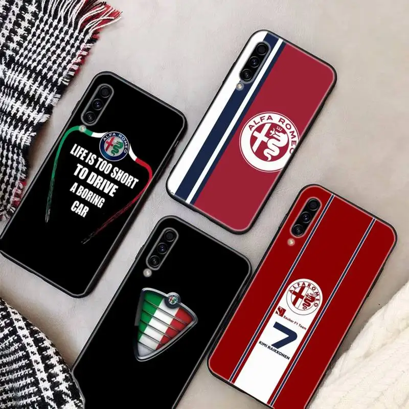 

Alfa Italy Fashion Car Phone Case For Samsung S9 10 20 Plus Note 9 10 10plus 20 Ultra A20 21s J7 Plus 8