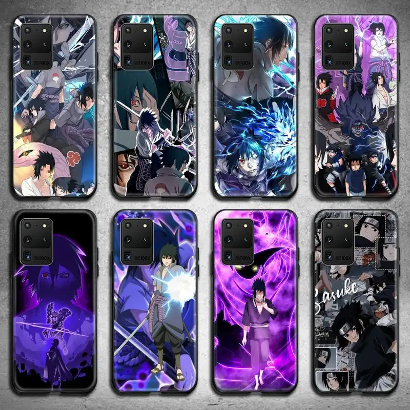 

Naruto Uchiha Sasuke Phone Case For Samsung Galaxy S21 Plus Ultra S20 FE M11 S8 S9 plus S10 5G lite 2020