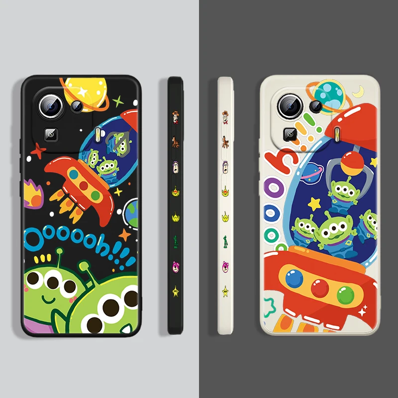 

Disney Toy Story Cute Buzz Case For Xiaomi Mi 12 11 11i 10 10S 9 6 Ultra Lite Pro SE Silicone Liquid Left Rope Phone Cover Coque