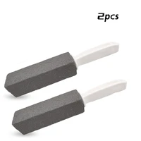 2pcs pumice cleaning stone with handle toilet bowl cleaner hard water ring remover for bath pool kitchen household cleaning