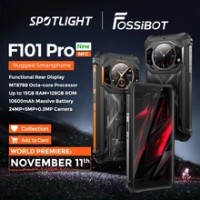 [World premiere] Fossibot F101 Pro,10600mAh,15GB+128GB,IP68 Waterproof Rugged,24MP Camera,NFC,Global Version