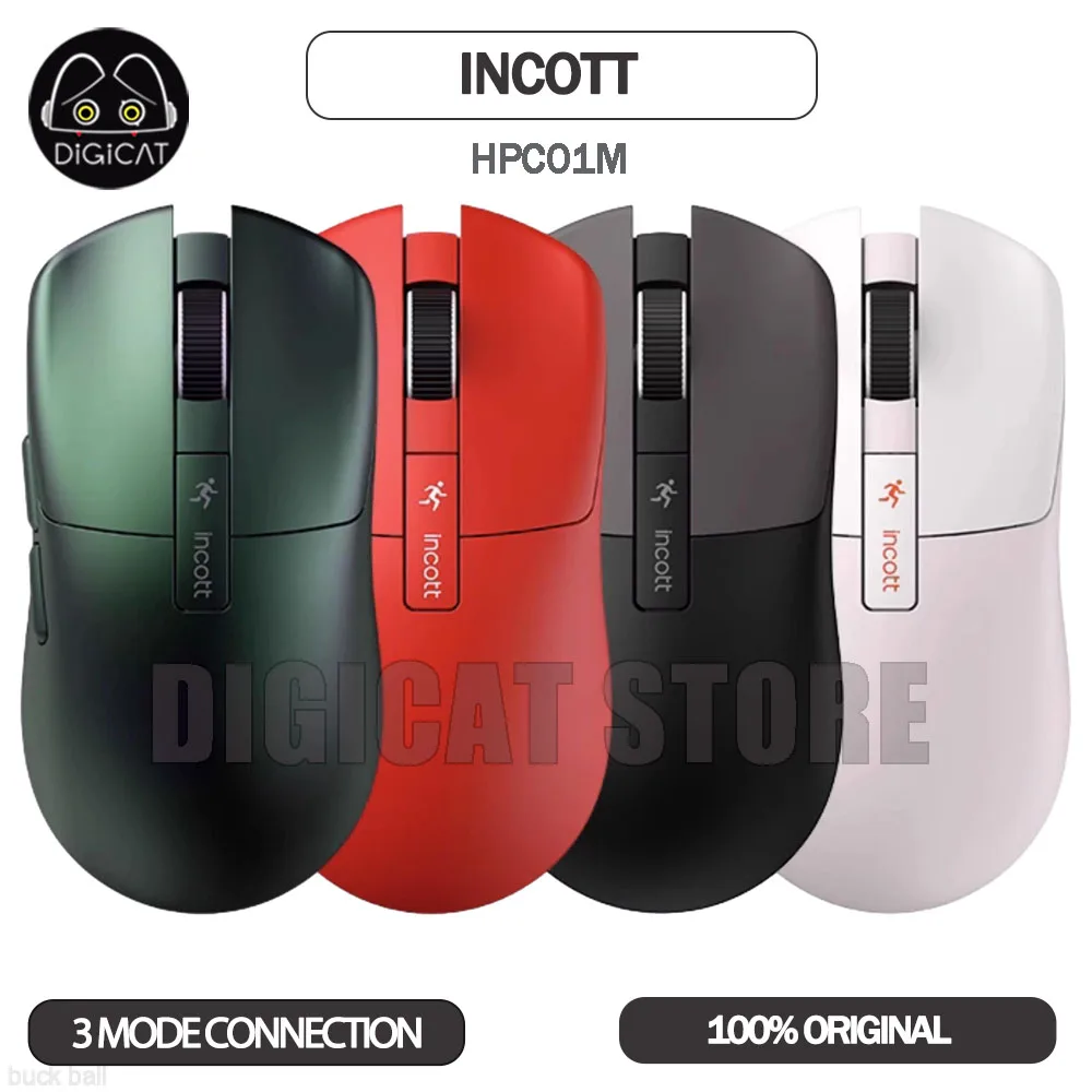 

Ironcat Incott HPC01M Mouse Gamer 3 Modes 2.4G/USB/Bluetooth Wireless Mouse 6 Buttons PAW3395 E-Sports Gaming Computer Boy Gifts