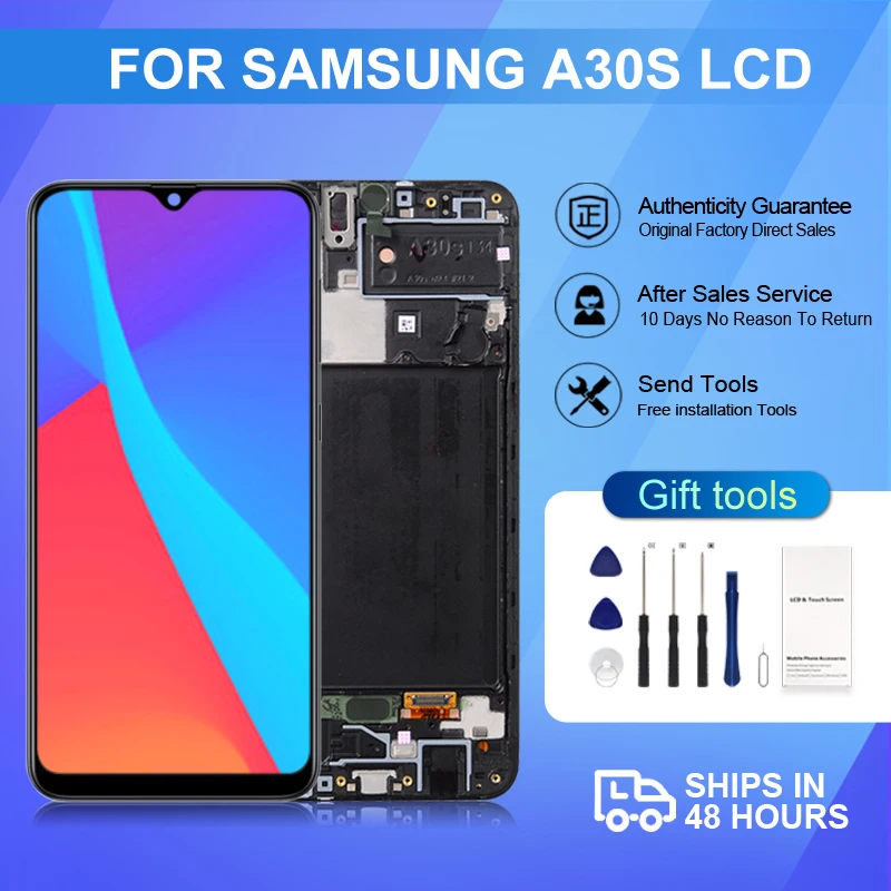 

1Pcs 6.4 Inch A30S Display For Samsung Galaxy A307 Lcd Touch Screen Digitizer A307F A307FN A307G A307GN Assembly With Frame
