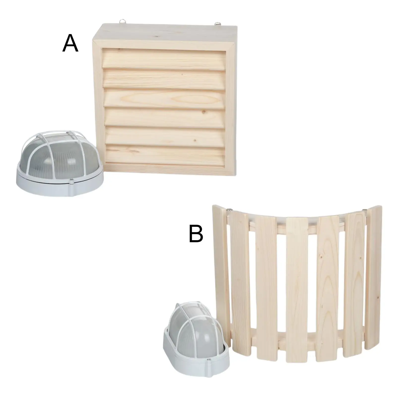 

Wooden Sauna Lamp Shade with Explosion-Proof Lamp for Sauna Room Accessories