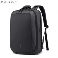 bange new casual anti thief usb recharging 15 6 inch laptop men backpack men business waterproof message backpack travel