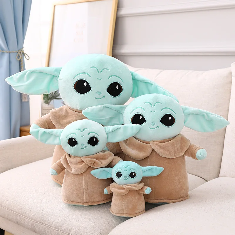 

Disney Star Wars Yoda Plush Toy Master Aliens Mandalorian Stuffed Cartoon Baby Dolls Fill Toy Kawaii Gift Decorations Key Chain