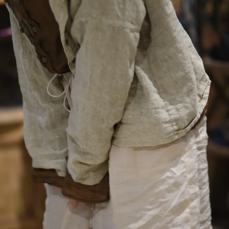 Женская однотонная блузка на одной пуговице с круглым вырезом и длинным рукавом