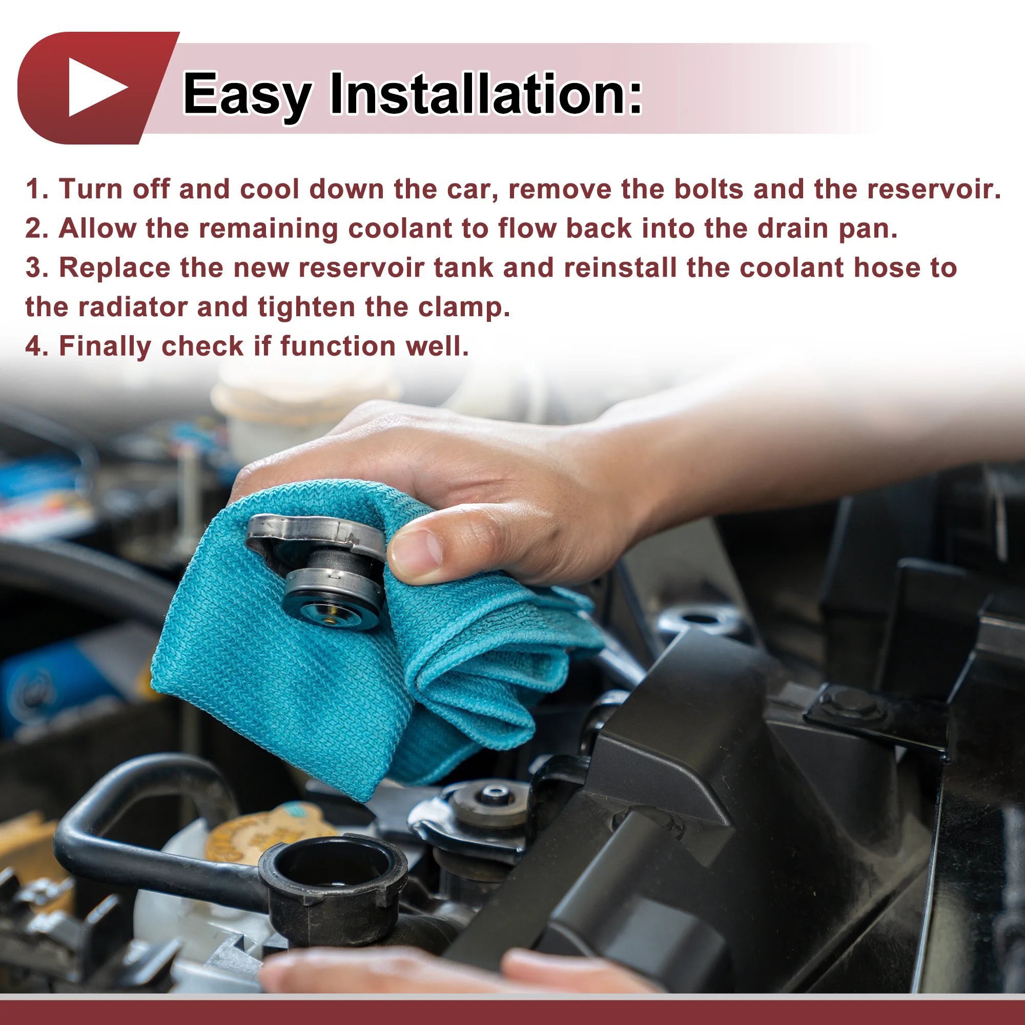 UXCELL Резервуар для охлаждающей жидкости двигателя Расширительный бачок BMW 330i