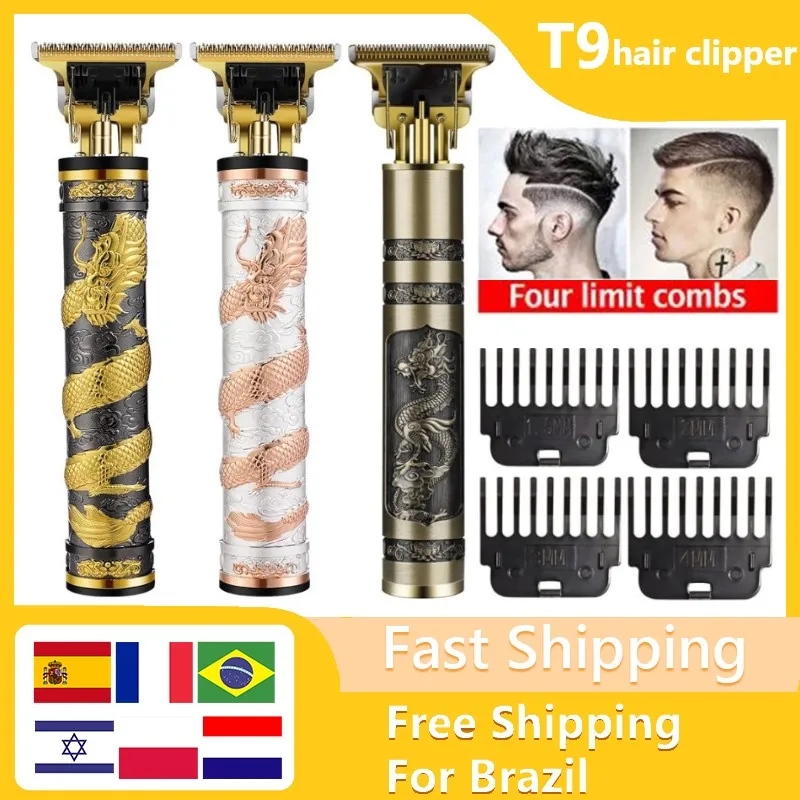 Electric T9 Cordless Hair Clippers Professional Razors Shaver Beard Trimmer For Men Hair Cutting Machine Moser Barber