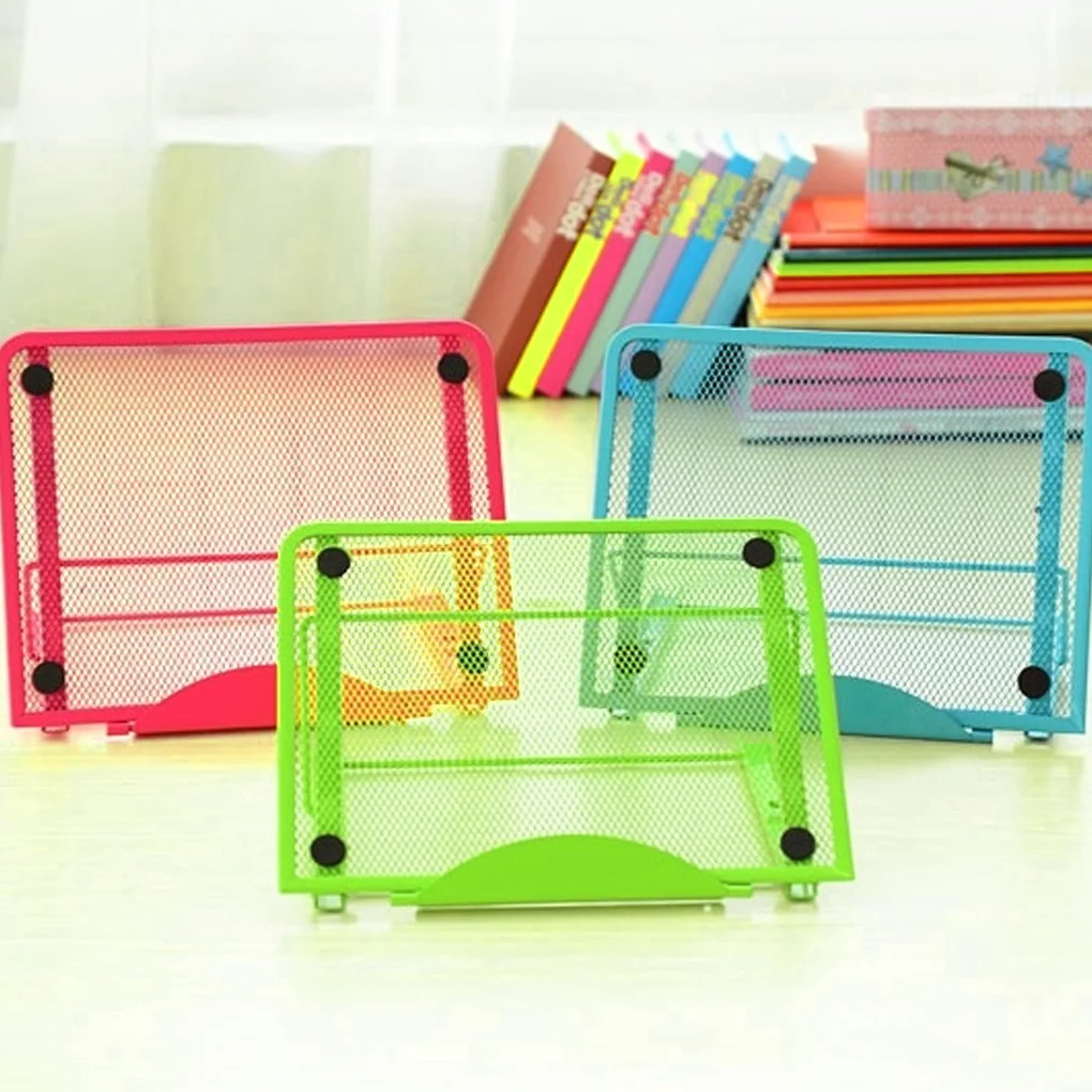 

Laptop Cooling Stand Notebook Computer Portable Mesh Design Adjustable Holder Folding Bracket Black