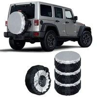 12pcs universal 13 19 19 23inch car suv tire cover case spare tire wheel bag tyre spare storage tote polyester oxford cloth