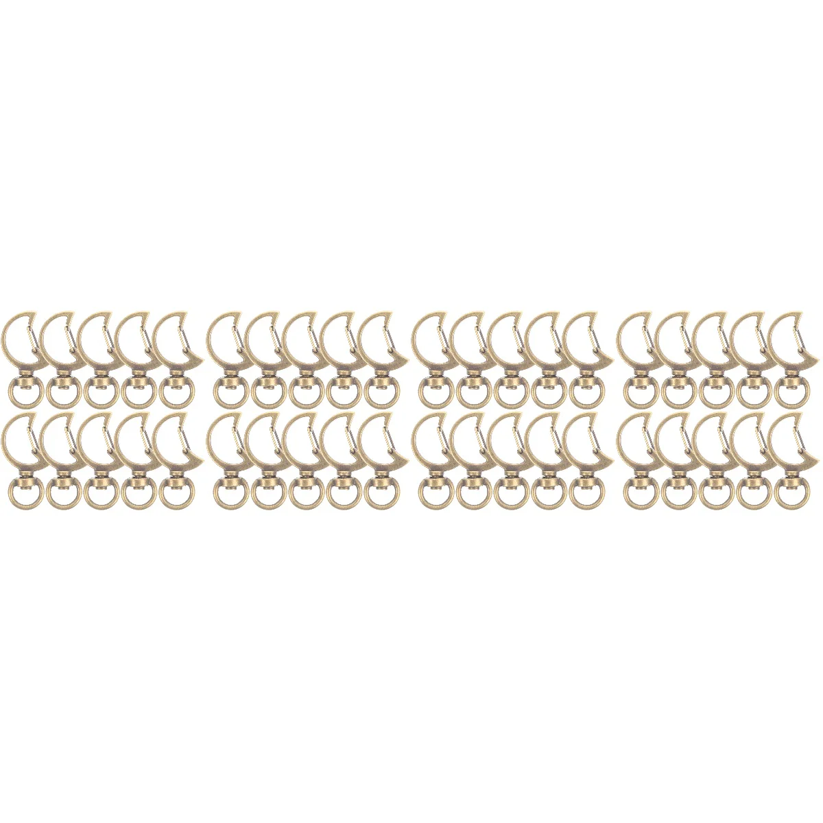 

40 Snap Keychain Clip Creative Hanging Buckle DIY Key Chains Accessories