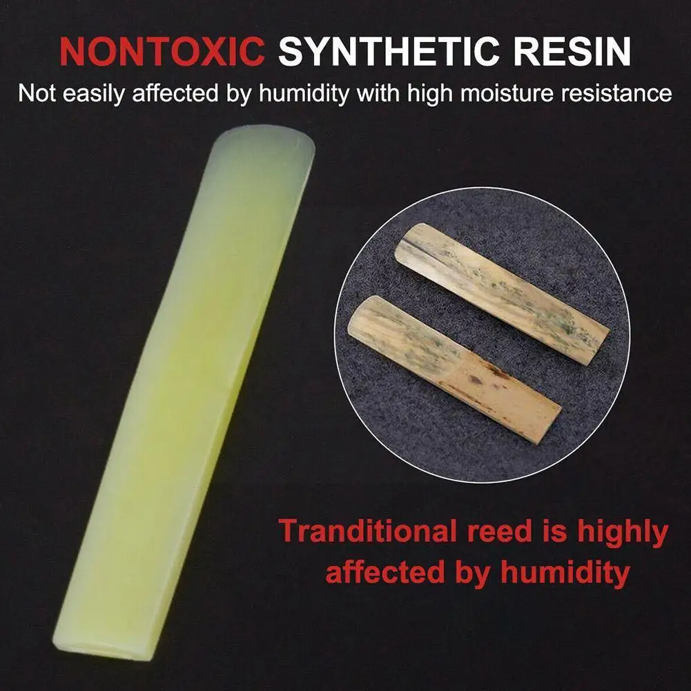 

3pcs/set Resin Saxphone Reeds 1.5 /2/2.5 Hardness For Eb Alto Saxophone Redd Sax Instrument Parts Accessories A6l2