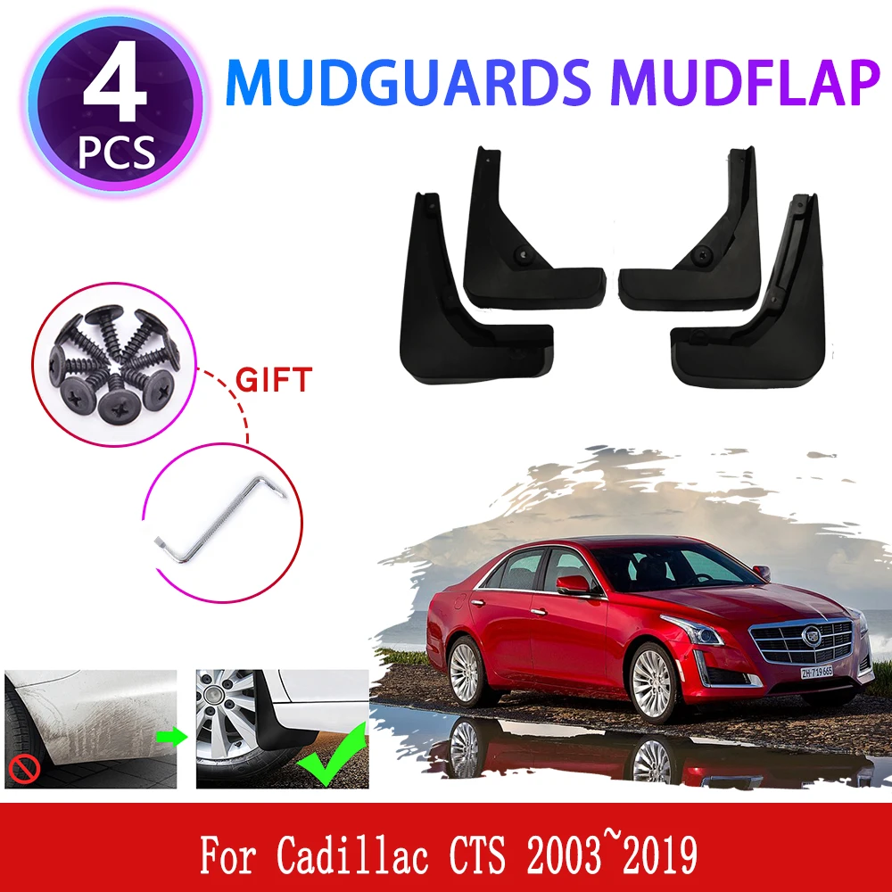 Cho Cadillac CTS 2003 ~ 2019 2004 2005 Mudguards Mudflaps Fender Bùn Sập Văng Bùn Cận Vệ Bao Tự Động Các Bộ Phận Xe Ô Tô bánh Phụ Kiện