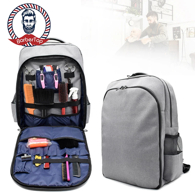 

Barber Waterproof Hairdressing Backpack Multi-purpose Scissors Luggage Storage Case Hair Cutting Tools Organizer Bag