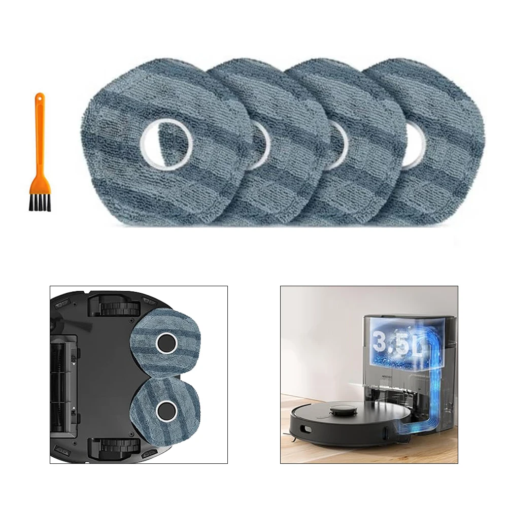 Наборы накладок для швабры предназначены роботов eufy таких как x10 pro и Omni x9 pro.