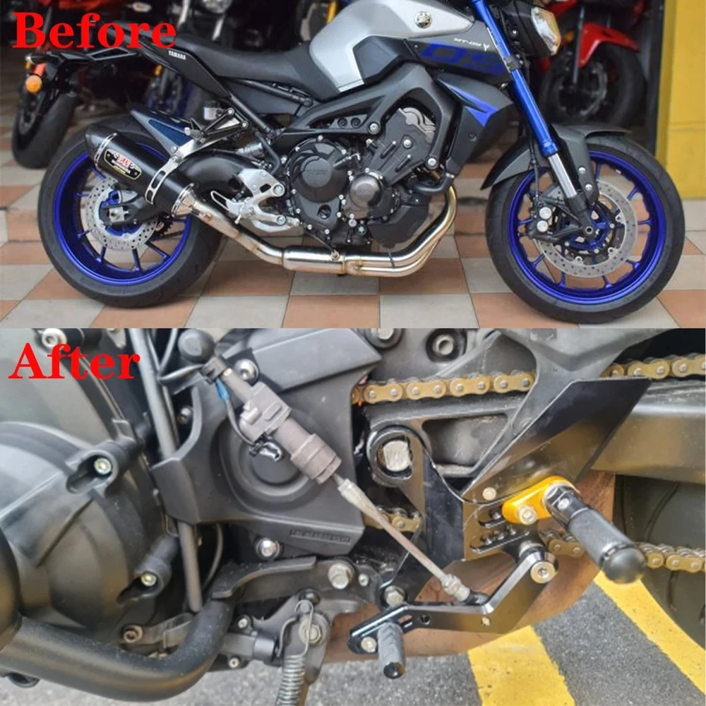 MTKRACING для YAMAHA MT-09 MT09 XSR900 Tracer 900 2013-2020 задняя педаль дополненная мотоцикла шарнирная