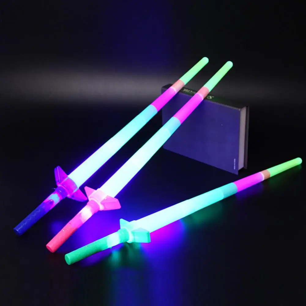 

4 Section Extendable LED Glow Stick Sword-toy Kids Toy Flashing Stick Concert Party Props