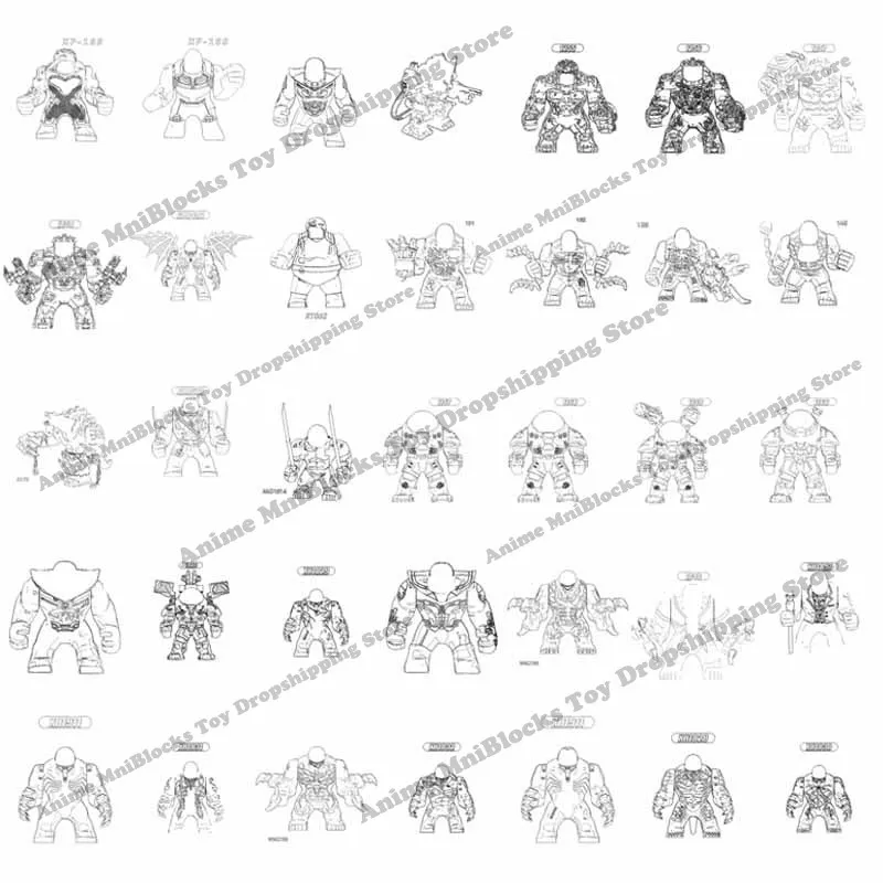 Фигурки героев Диснея из аниме кирпичи куклы миниатюрная экшн-игрушка фигурка