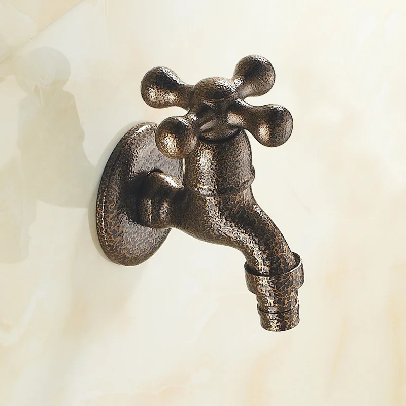 

Bibcock Taps machine Garden and one-in Wall Faucet Decorative single Outdoor two-out Brass Lengthen Mounted washing cold Variety
