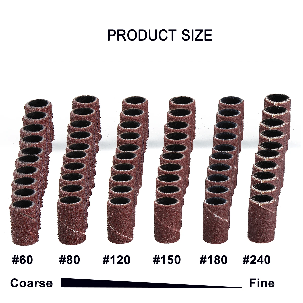 100 Шт. Аксессуары Для Сверл Ногтей Наждачная Бумага Ворса Маникюра