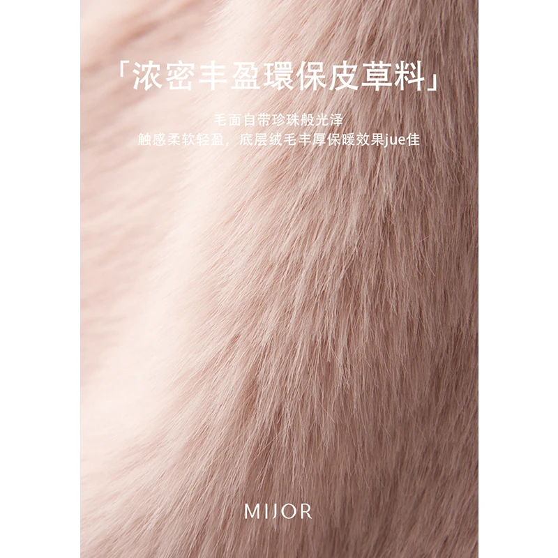 High Quality Crop Top Faux Fur  Faux Leather  Thick Warm Fur  High Street  Spliced  Single Breasted  High Waist  Abrigo Mujer