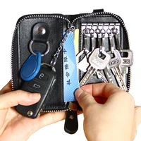 genuine leather key wallets men women car key bag multi function key case fashion housekeeper key holders business color new
